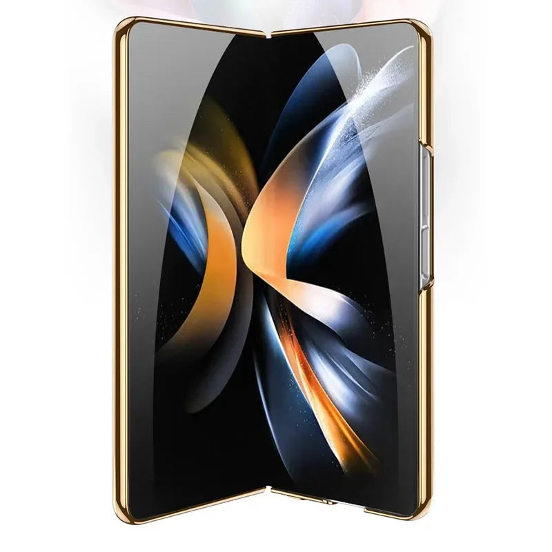 Leather & Tempered Glass Hard Case For Samsung Galaxy Z Fold - Premium Mobile Phone Cases from Dressmycell.com - Just $30! Shop now at Dressmycell.com Leather & Tempered Glass Hard Case For Samsung Galaxy Z Fold - Premium Mobile Phone Cases from Dressmycell.com - Just $30! Shop now at Dressmycell.com